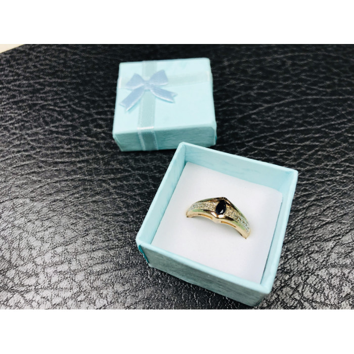 Sky Jewelry Серебряное кольцо (позолота) с камнем Шпинель