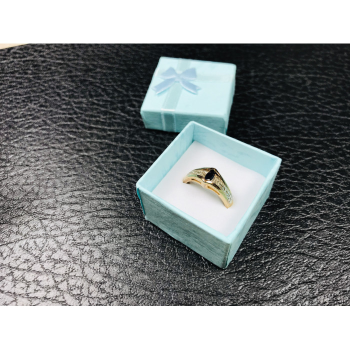 Sky Jewelry Серебряное кольцо (позолота) с камнем Шпинель