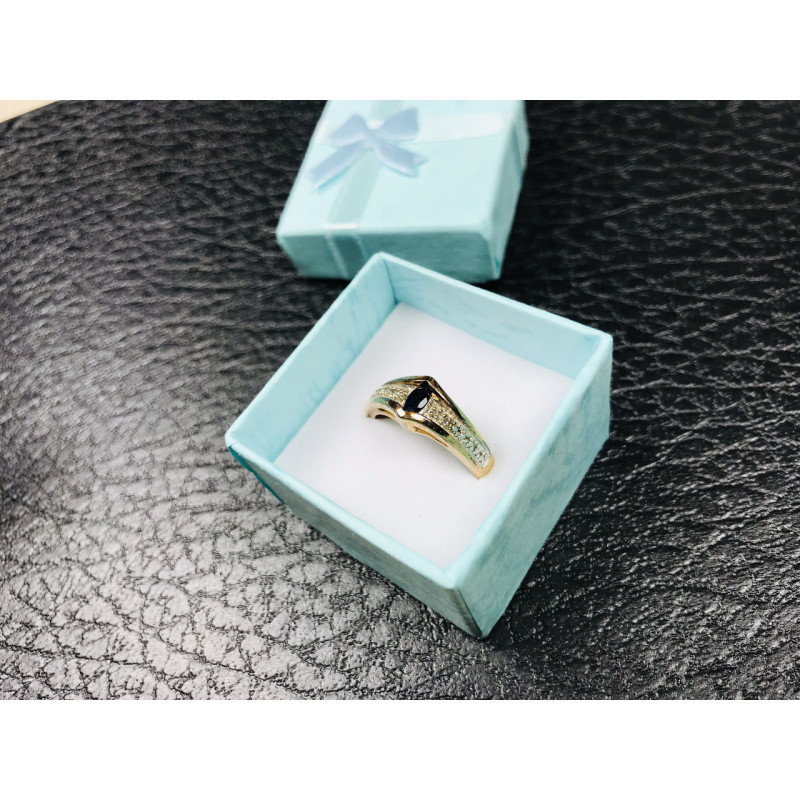 Sky Jewelry Серебряное кольцо (позолота) с камнем Шпинель