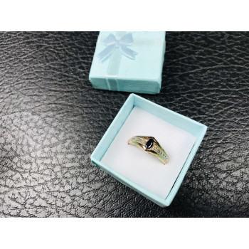 Sky Jewelry Серебряное кольцо (позолота) с камнем Шпинель