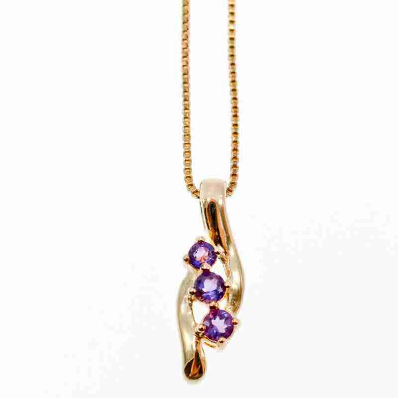 Sky Jewelry Серебряная Цепочка с Кулоном Танзанит в позолоте