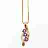 Sky Jewelry Серебряная Цепочка с Кулоном Танзанит в позолоте