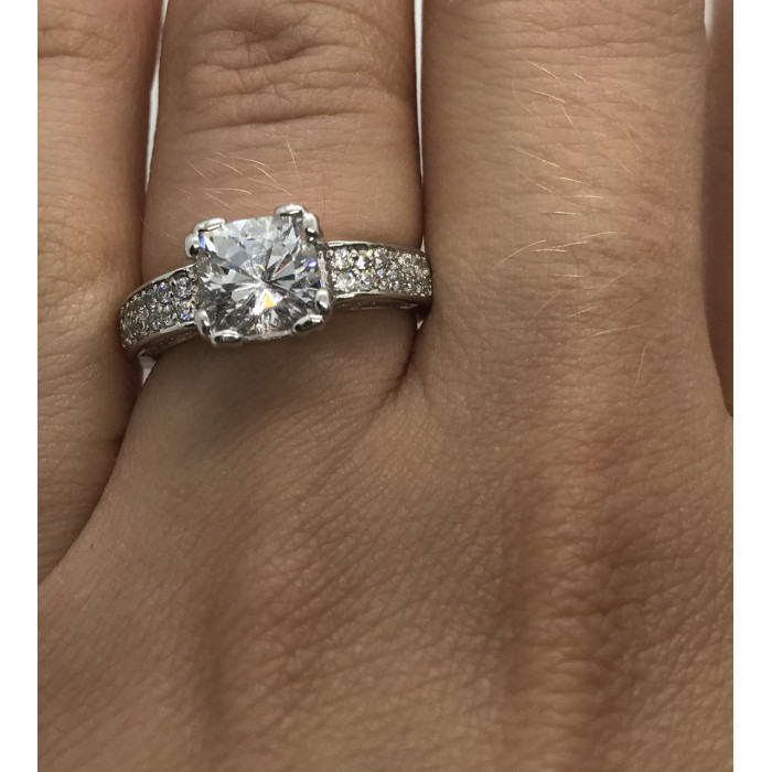 Sky Jewelry Серебряное кольцо с фианитом  )