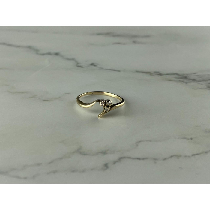 Sky Jewelry Золотое кольцо 14К (585 проба) с Бриллиантами