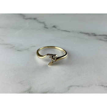 Sky Jewelry Золотое кольцо 14К (585 проба) с Бриллиантами