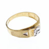 Sky Jewelry Мужское Золотое кольцо 10К (417 проба) с Бриллиантом