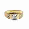 Sky Jewelry Мужское Золотое кольцо 10К (417 проба) с Бриллиантом