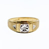 Sky Jewelry Мужское Золотое кольцо 10К (417 проба) с Бриллиантом