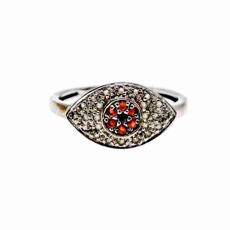 Sky Jewelry Серебряное Кольцо с камнями Танзанит , Шпинель и Гошенит