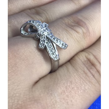 Sky Jewelry Копия Серебряное кольцо с бриллиантами