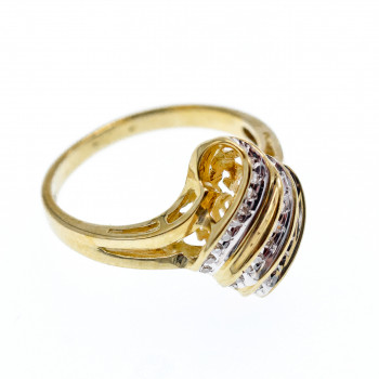 Sky Jewelry Золотое кольцо 10К (417 проба) с Бриллиантами