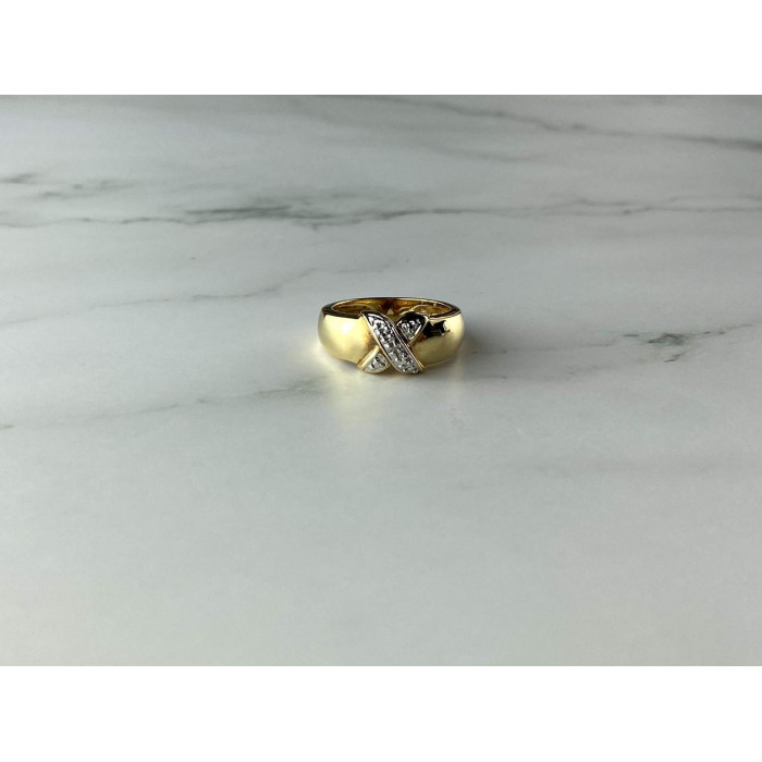 Sky Jewelry Серебряное Кольцо в позолоте 925 проба  *Классика*