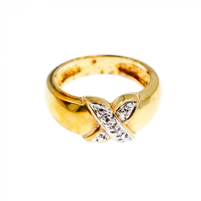 Sky Jewelry Серебряное Кольцо в позолоте 925 проба  *Классика*