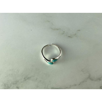 Sky Jewelry Серебряное кольцо 925 пробы со вставками из Бирюзы