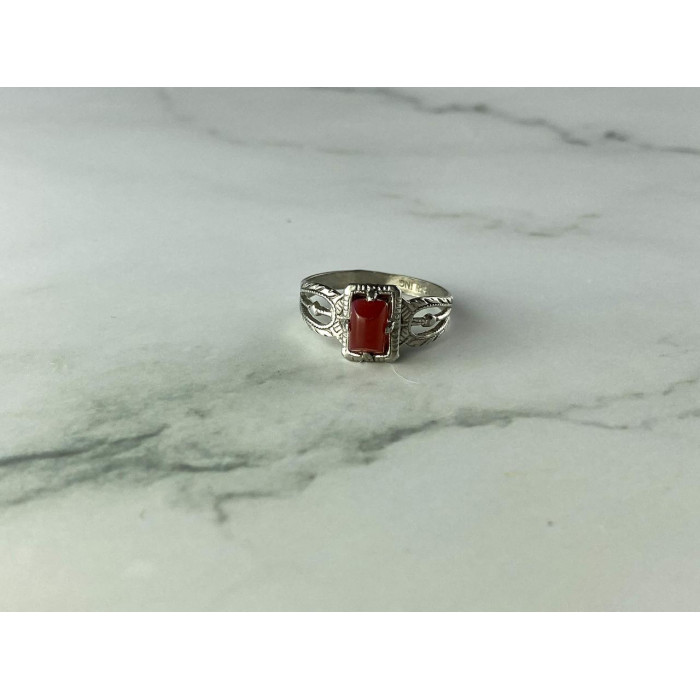 Sky Jewelry Винтажное Серебряное кольцо с Агатом