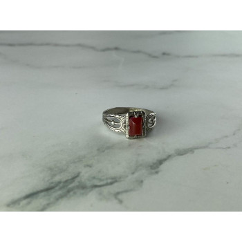 Sky Jewelry Винтажное Серебряное кольцо с Агатом