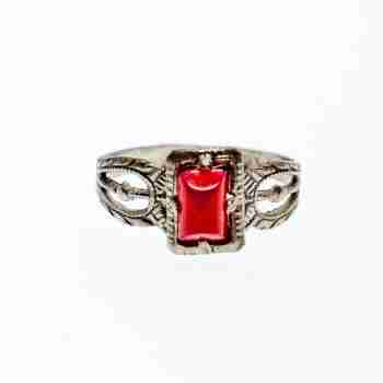 Sky Jewelry Винтажное Серебряное кольцо с Агатом