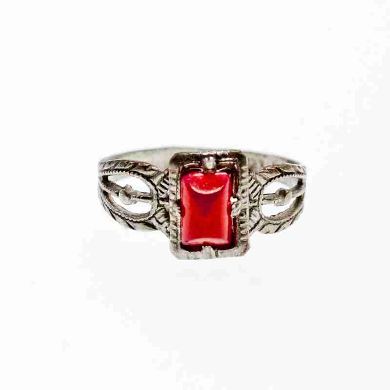 Sky Jewelry Винтажное Серебряное кольцо с Агатом