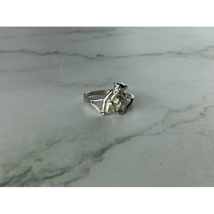 Sky Jewelry Серебряное кольцо 925 пробы  *Обезьяна с ребенком