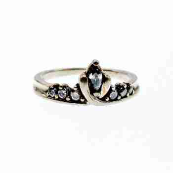 Sky Jewelry Серебряное Кольцо 925 пробы с Фианитами