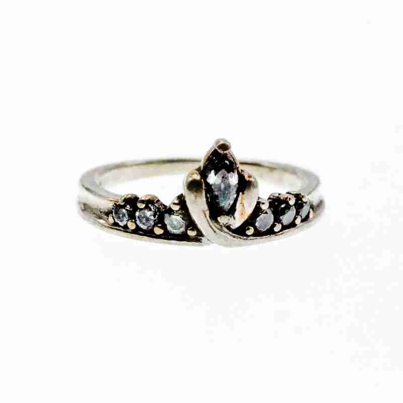 Sky Jewelry Серебряное Кольцо 925 пробы с Фианитами