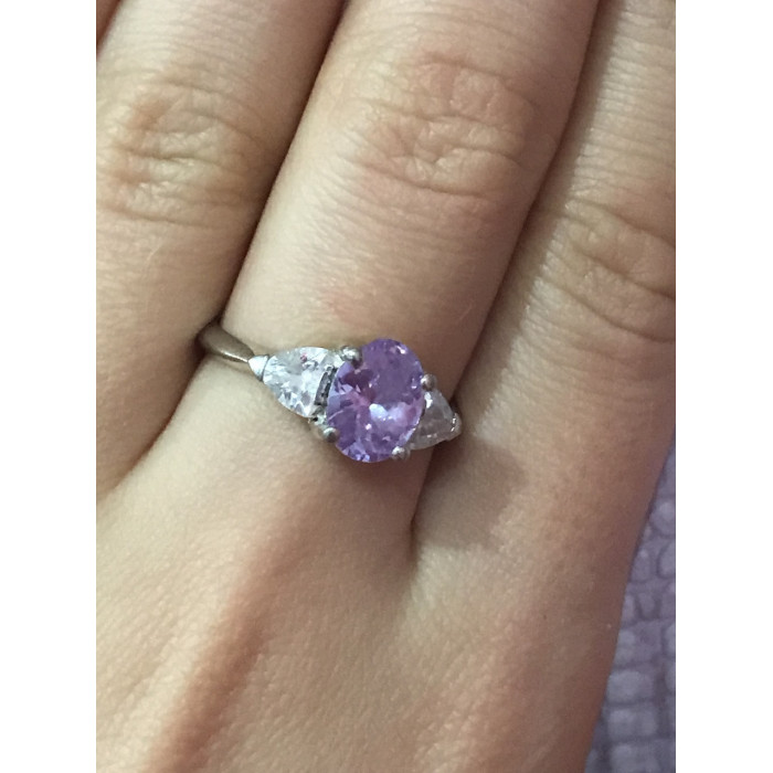 Sky Jewelry Серебряное кольцо 925 пробы с фианитами