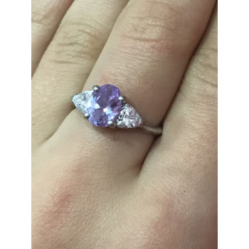 Sky Jewelry Серебряное кольцо 925 пробы с фианитами