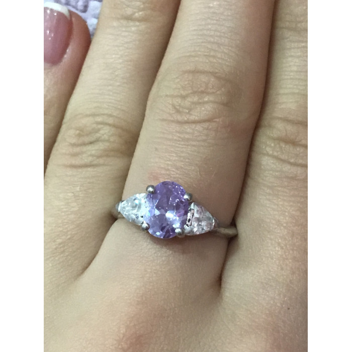 Sky Jewelry Серебряное кольцо 925 пробы с фианитами