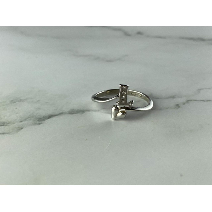 Sky Jewelry Серебряное кольцо 925 пробы с Фианитами * L *