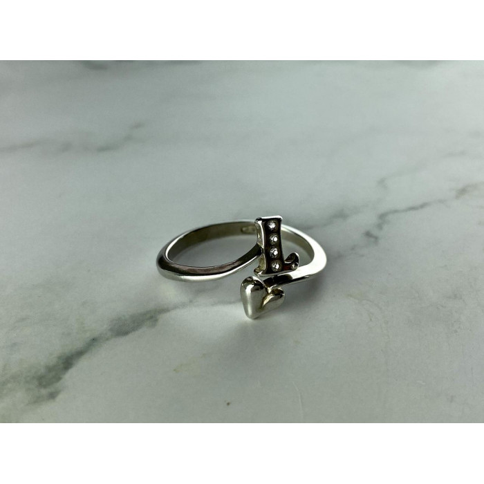 Sky Jewelry Серебряное кольцо 925 пробы с Фианитами * L *