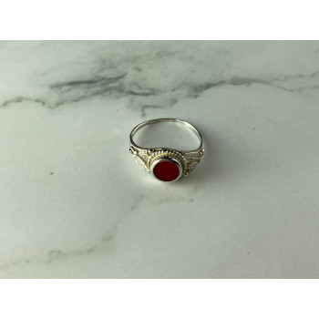 Sky Jewelry Винтажное Серебряное кольцо с Агатом