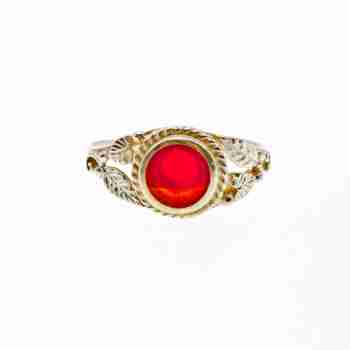 Sky Jewelry Винтажное Серебряное кольцо с Агатом