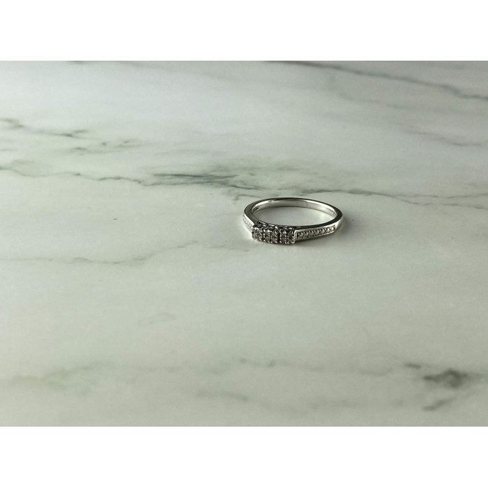 Sky Jewelry Серебряное кольцо 925 проба с камнями белый Топаз