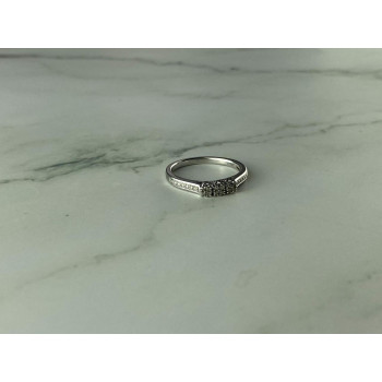 Sky Jewelry Серебряное кольцо 925 проба с камнями белый Топаз