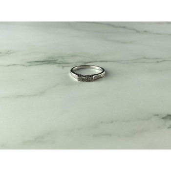 Sky Jewelry Серебряное кольцо 925 проба с камнями белый Топаз