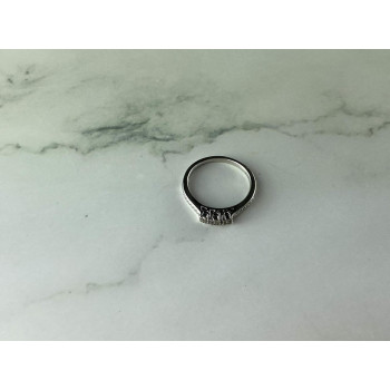 Sky Jewelry Серебряное кольцо 925 проба с камнями белый Топаз