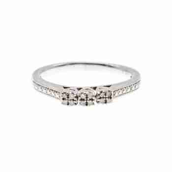 Sky Jewelry Серебряное кольцо 925 проба с камнями белый Топаз