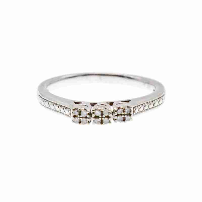 Sky Jewelry Серебряное кольцо 925 проба с камнями белый Топаз