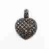 Sky Jewelry Серебряный Кулон с белой и черной Шпинелью 925 проба