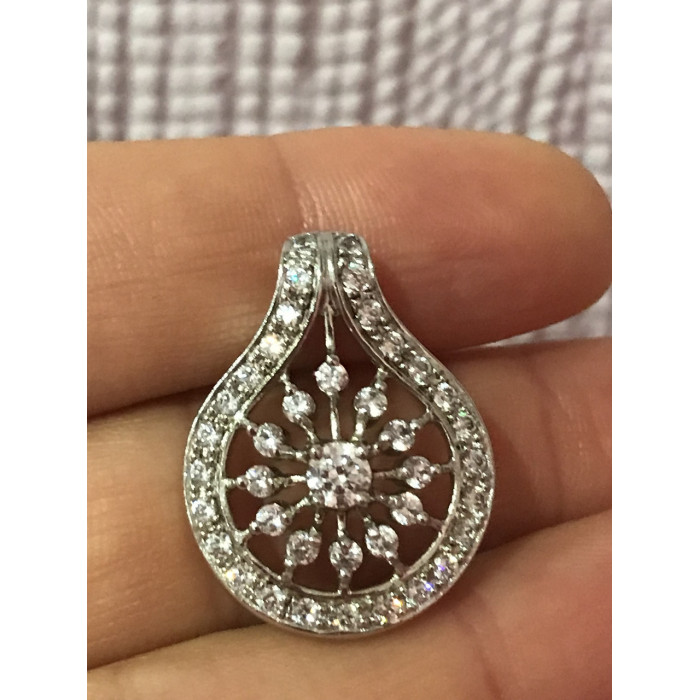 Sky Jewelry Кулон серебро 925 пробы с фианитом