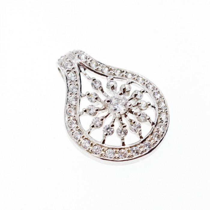 Sky Jewelry Кулон серебро 925 пробы с фианитом