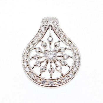 Sky Jewelry Кулон серебро 925 пробы с фианитом