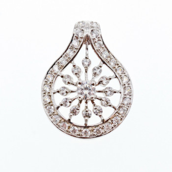 Sky Jewelry Кулон серебро 925 пробы с фианитом