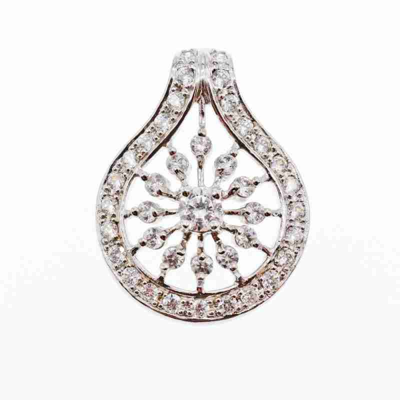 Sky Jewelry Кулон серебро 925 пробы с фианитом
