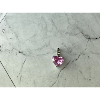 Sky Jewelry Серебряный Комплект с Морганитом и Фианитами *Сердце