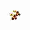 Sky Jewelry Золотые Серьги-гвоздики с Спессартином  14К (585 проба)