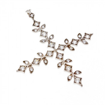 Sky Jewelry Кулон (снежинка) серебро 925 пробы с фианитом