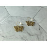 Sky Jewelry Серебряные Серьги 925 проба в позолоте   *Бабочки*