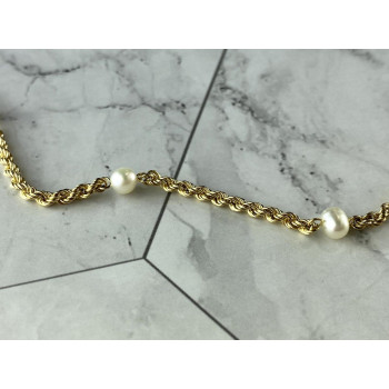 Sky Jewelry Золотой  Браслет 10К (417 проба) с Жемчугом