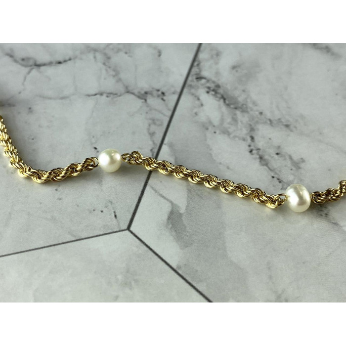 Sky Jewelry Золотой  Браслет 10К (417 проба) с Жемчугом